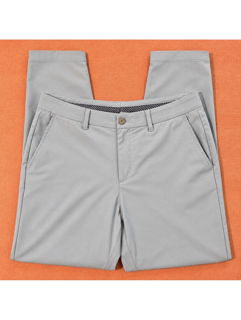 Primo Golf Performance Traditional Light Grey Mens Pants 36w x 30 L Tapered Fit